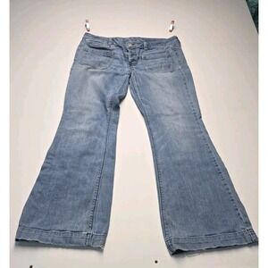 American Eagle Vintage  Flare Jeans Women's 12R Blue Stretch Denim Boho